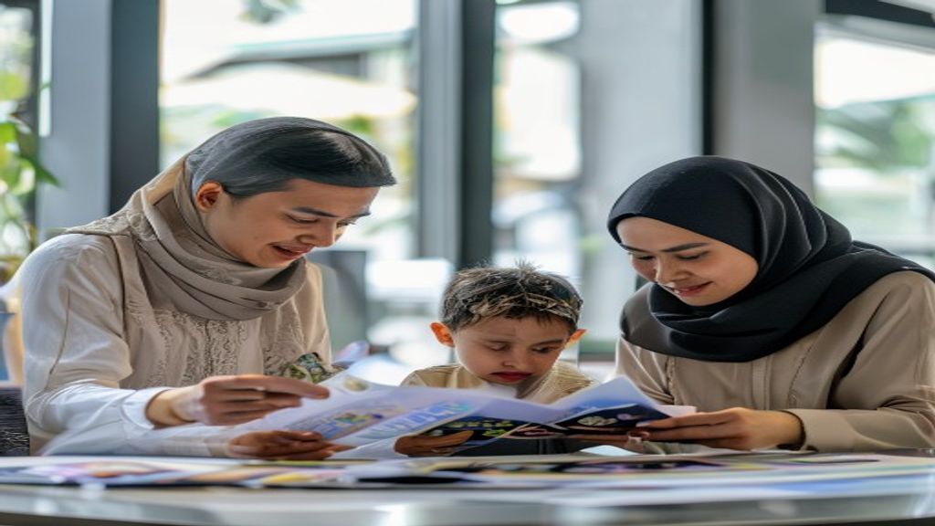 Grafik menunjukkan perkiraan biaya umroh tahun 2025 dalam rupiah termasuk paket tiket, visa, dan akomodasi