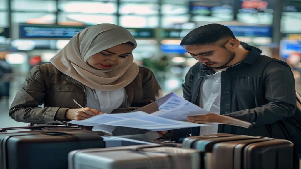 Estimasi biaya umroh untuk dua orang termasuk tiket, visa, akomodasi, dan paket perjalanan lengkap.