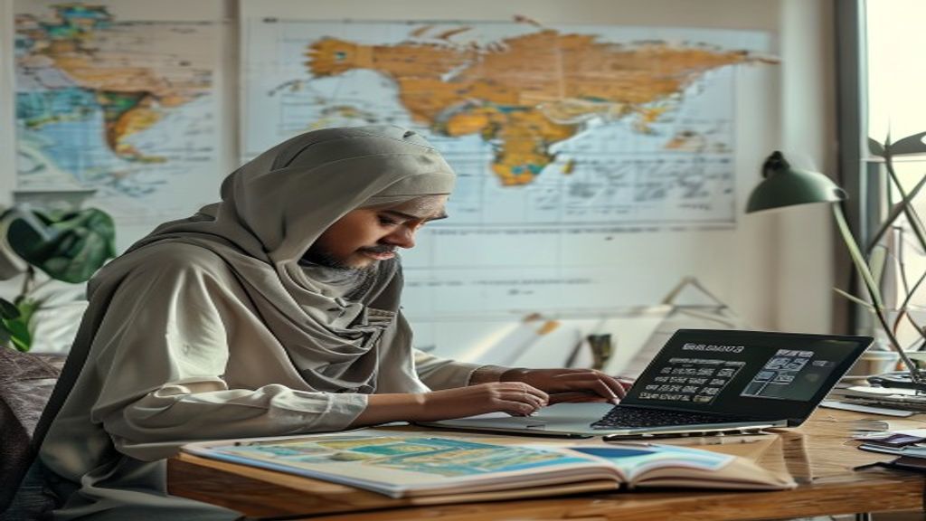 Ilustrasi biaya umroh lengkap 2024 termasuk tiket, akomodasi, visa, dan paket layanan