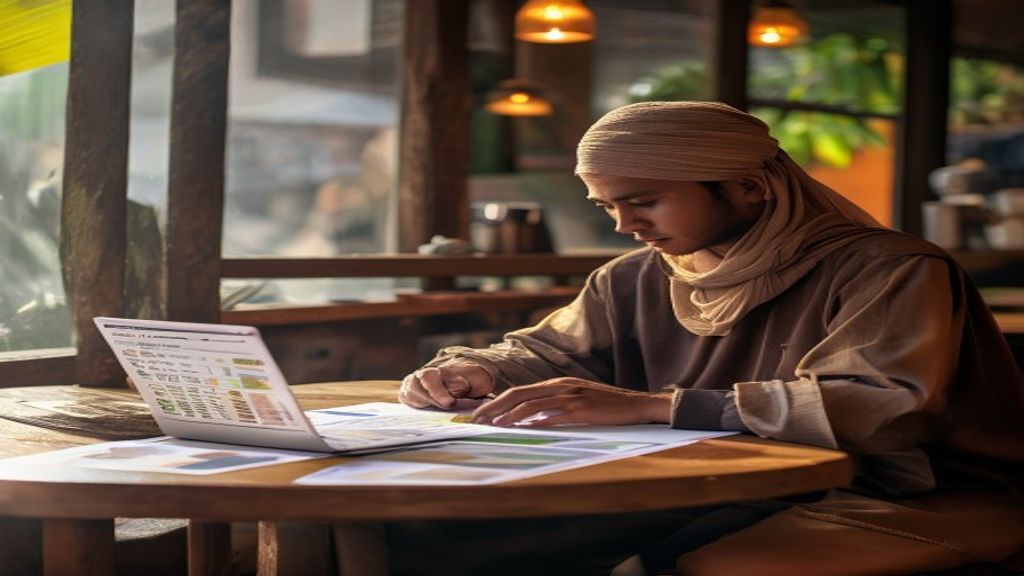 Grafik menunjukkan perkiraan biaya umroh mandiri 2025 dengan rincian harga tiket, akomodasi, dan visa.